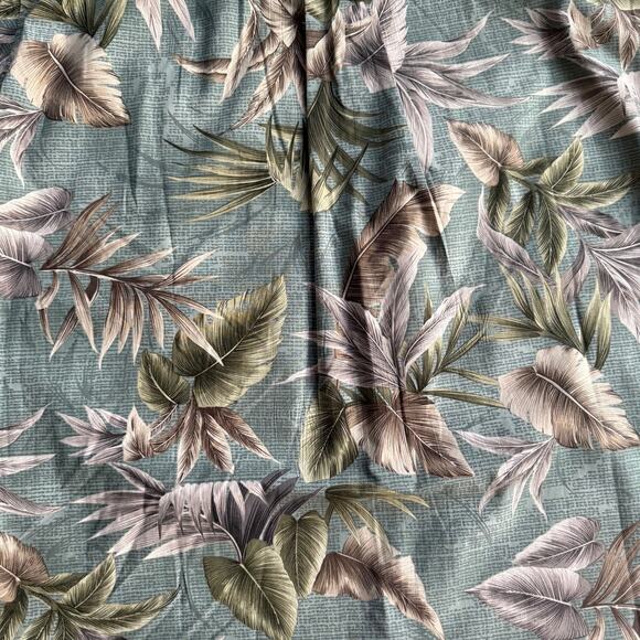 David Taylor Collection Hawaiian Print Shirt SZ XL Green Tropical - Picture 6 of 6